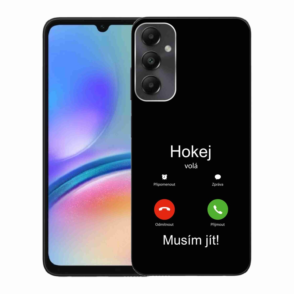 Gélový kryt mmCase na Samsung Galaxy A05s - hokej volá čierne pozadie