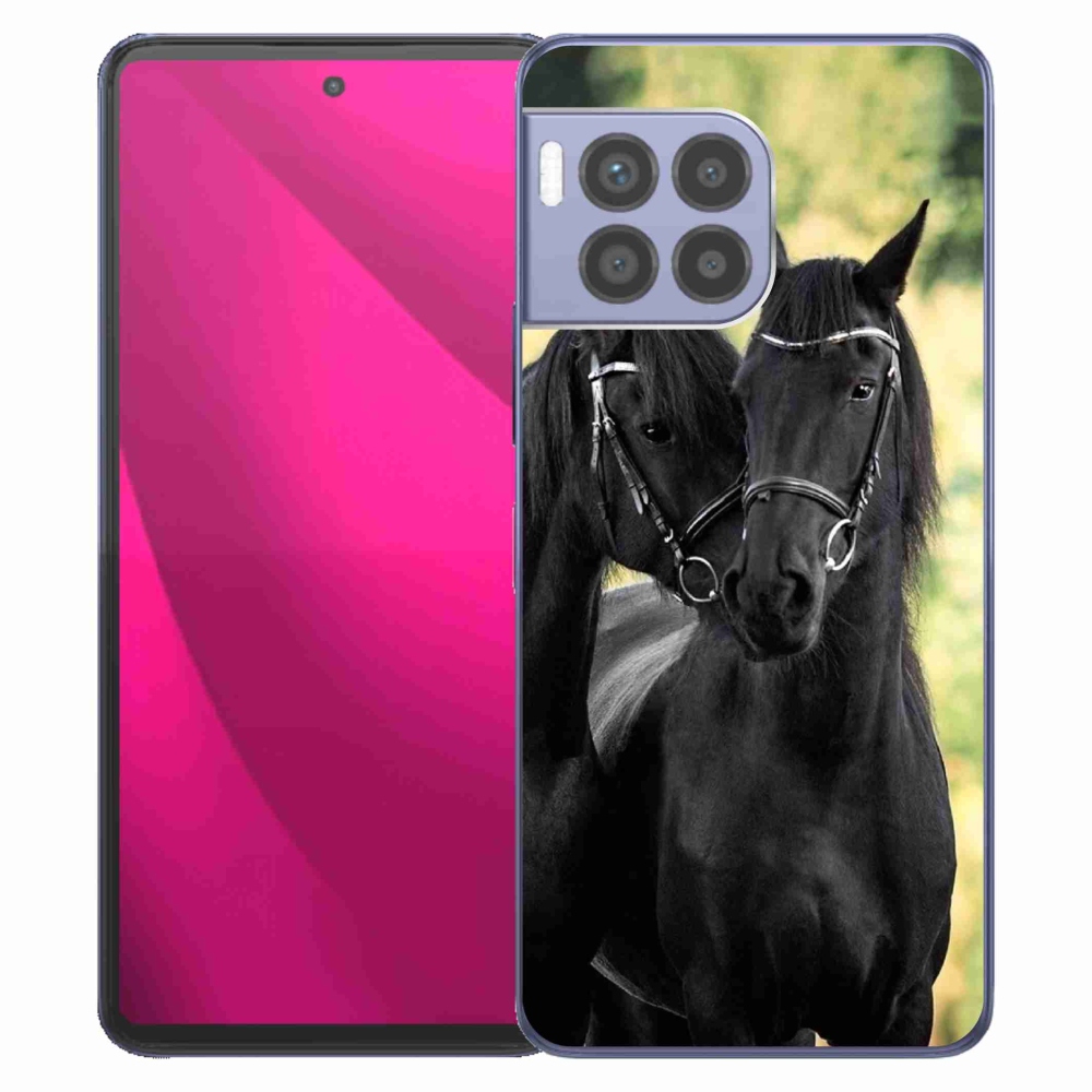 Gélový kryt mmCase na T-Mobile T Phone 2 Pro - dva čierne kone
