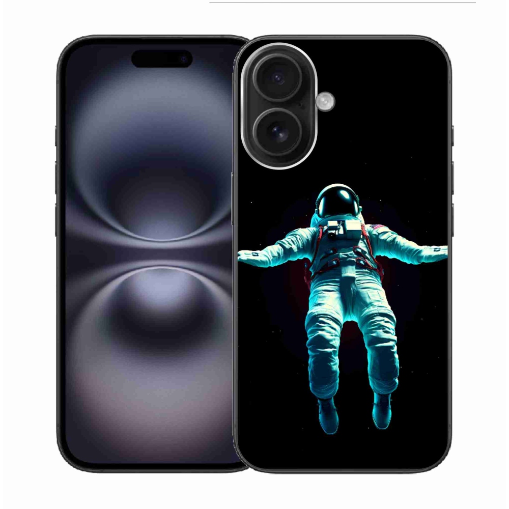 Gélový kryt mmCase na iPhone 16 - kozmonaut