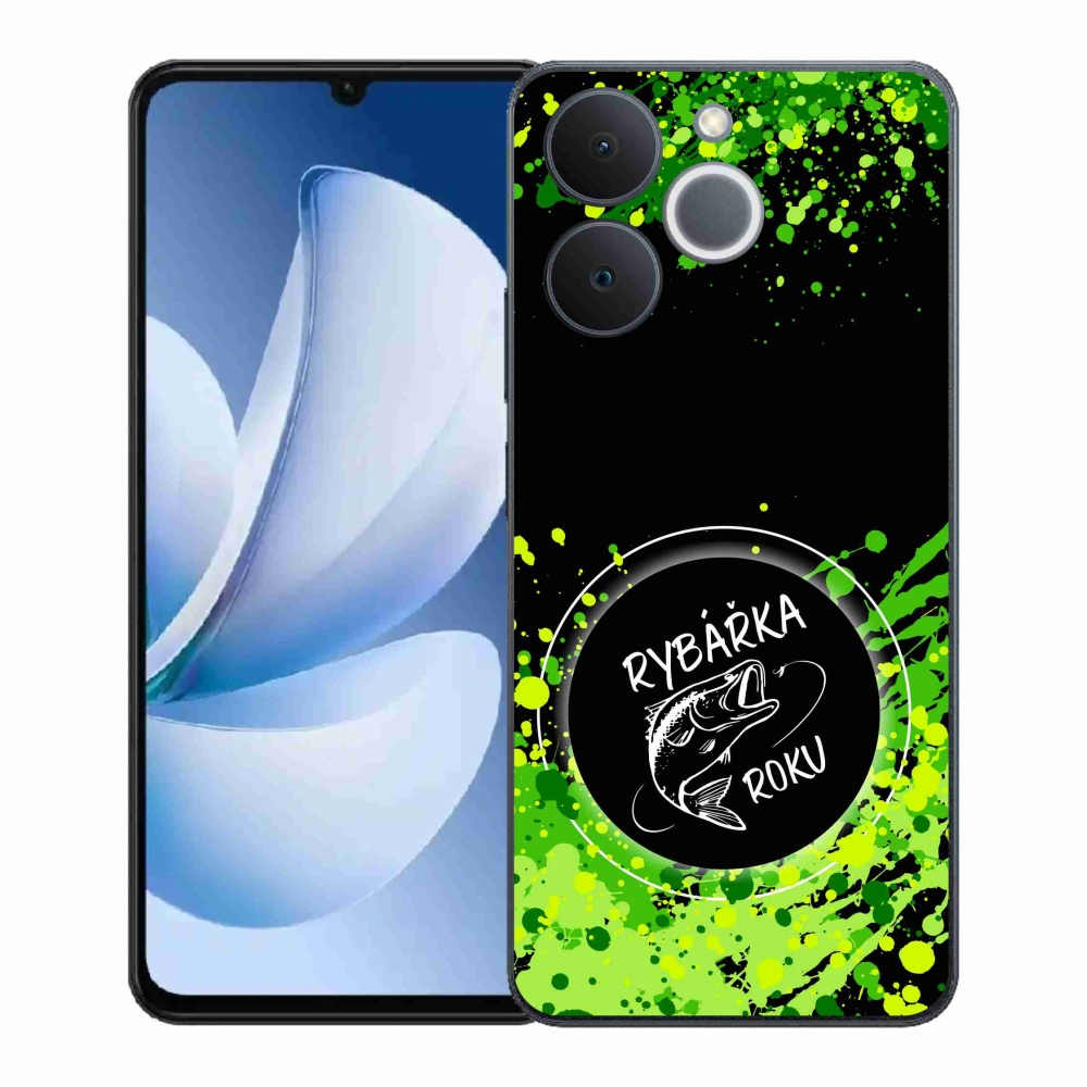 Gélový kryt mmCase na Realme Note 70T - rybárka roka čierne pozadie