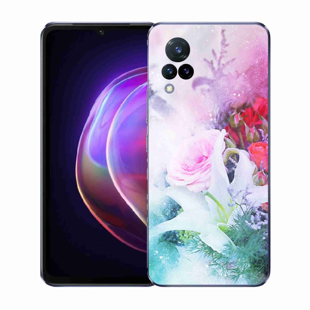 Gélový kryt mmCase na Vivo V21 4G/5G - kvety 4
