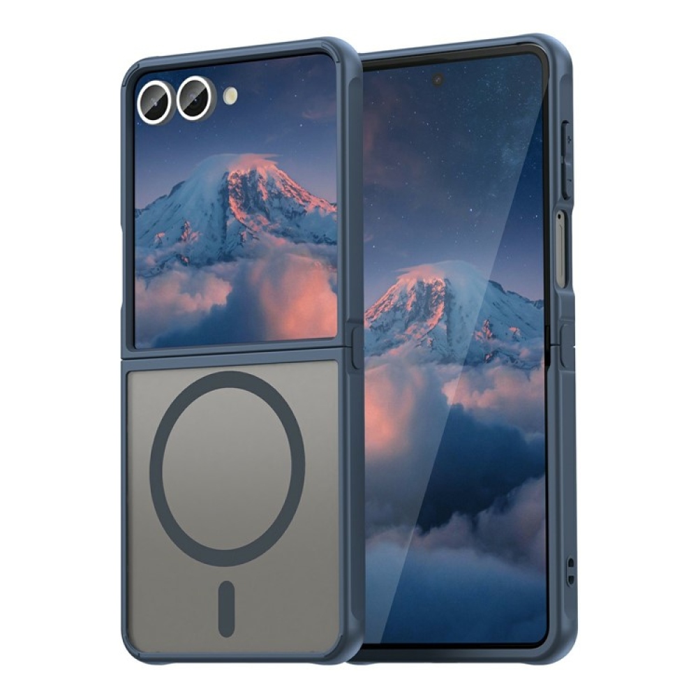 Case matný gélový obal s MagSafe na Samsung Galaxy Z Flip7 5G - modrý
