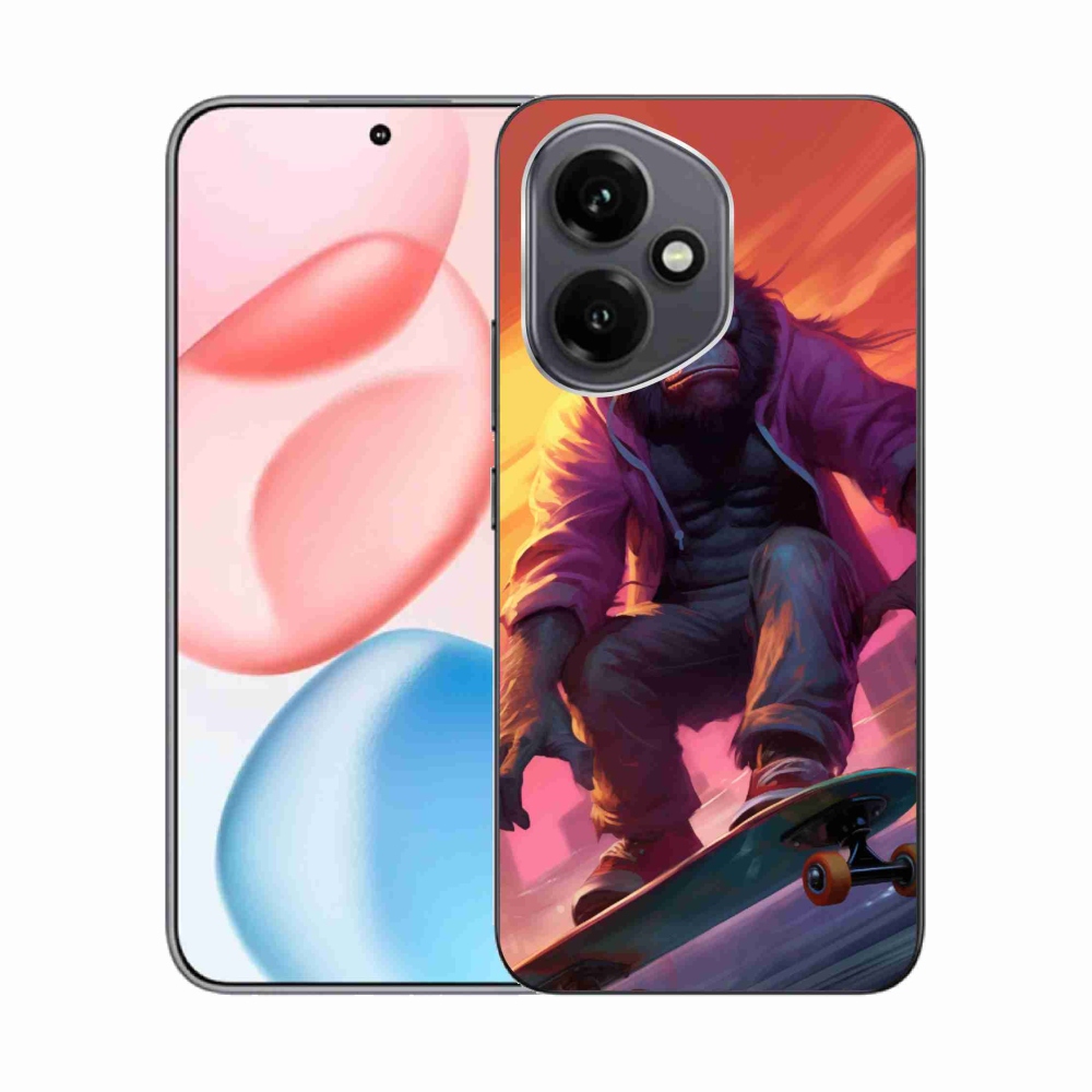 Gélový kryt mmCase na Honor 400 - gorila na skateboarde