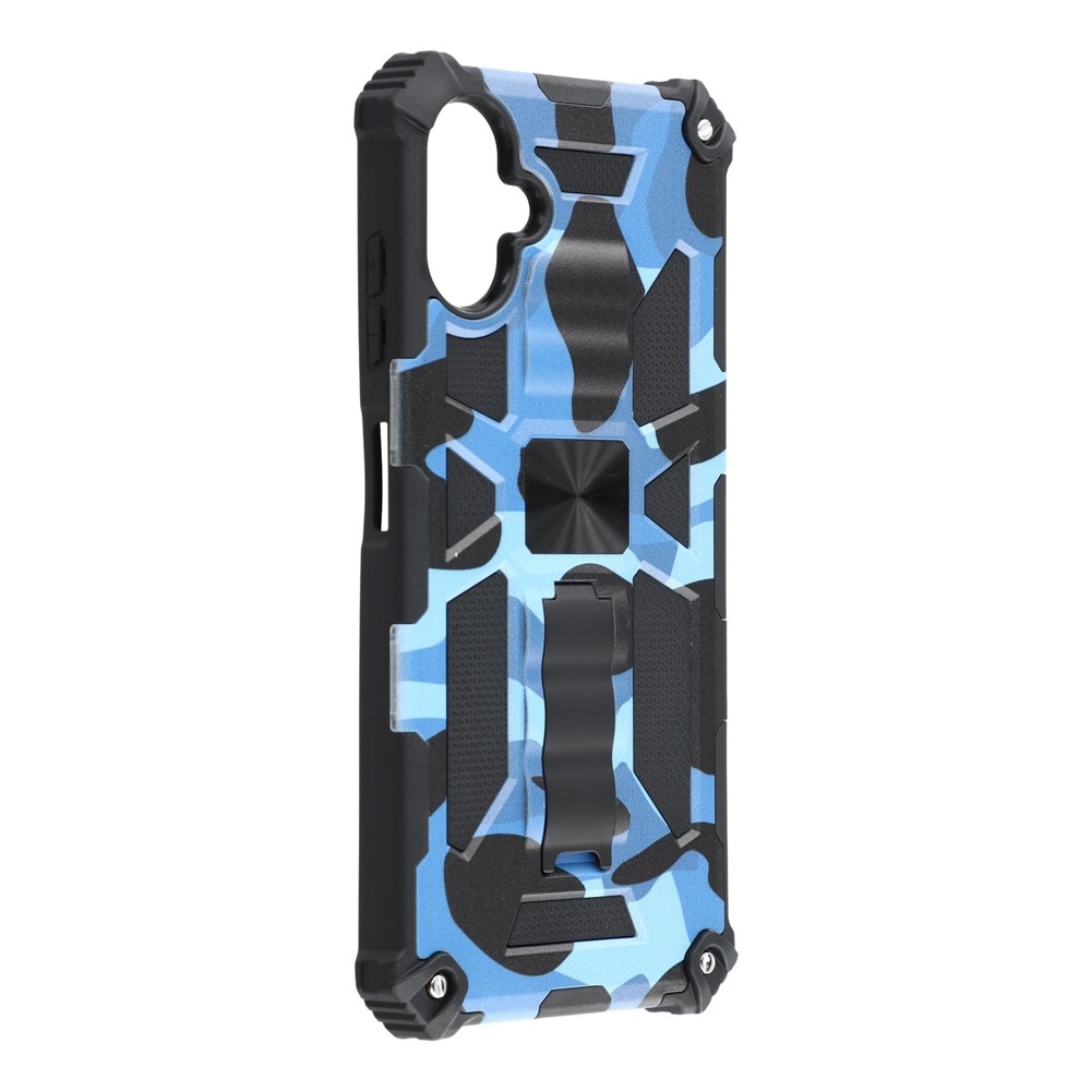 Camouflage odolný kryt na Samsung Galaxy A07 4G - modrý