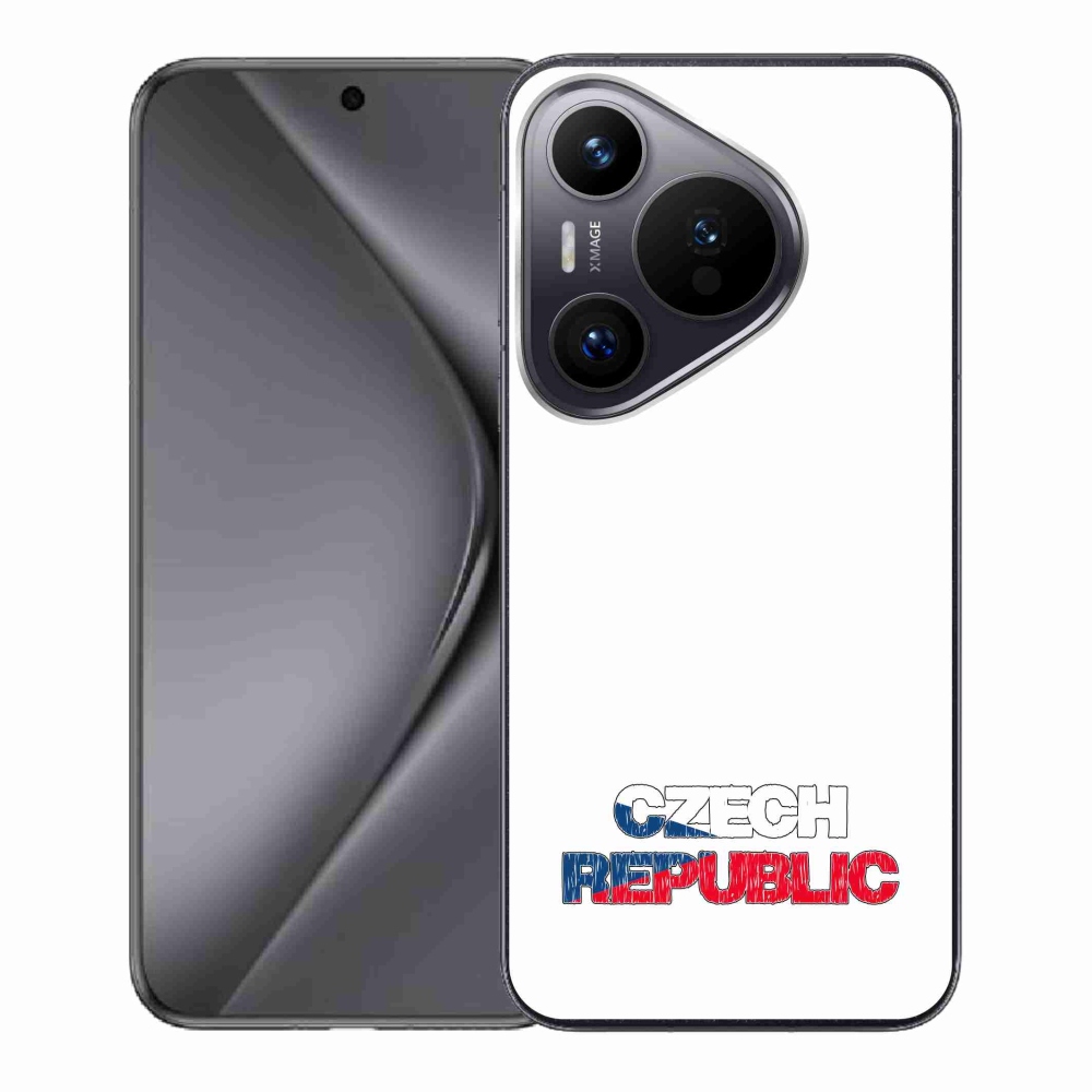 Gélový kryt mmCase na Huawei Pura 70 - Czech Republic biele pozadie
