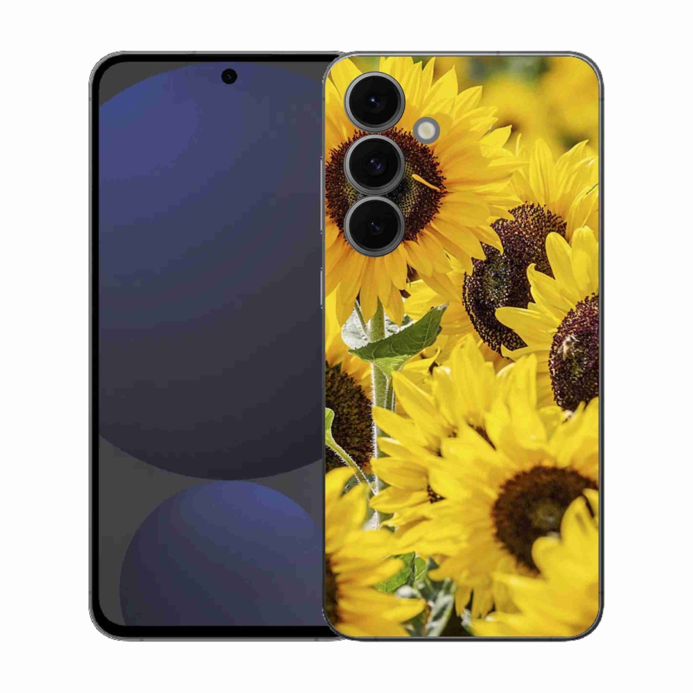 Gélový kryt mmCase na Samsung Galaxy S25 FE - slnečnica