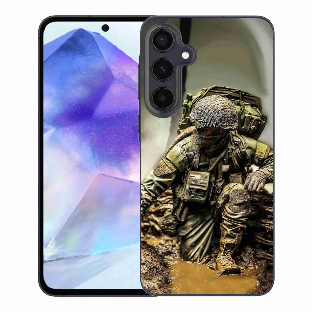 Gélový kryt mmCase na Samsung Galaxy A55 5G - vojak