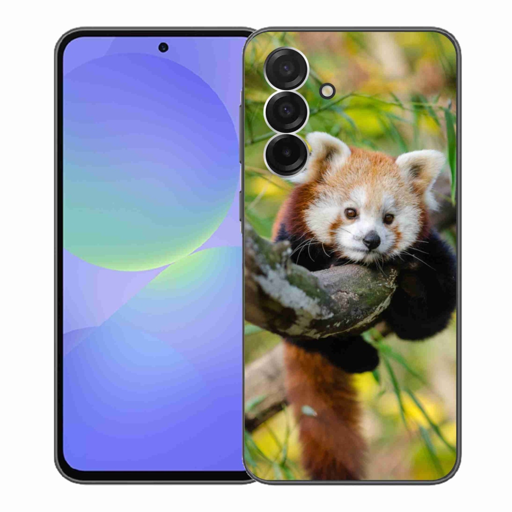 Gélový kryt mmCase na Samsung Galaxy A36 5G - panda červená
