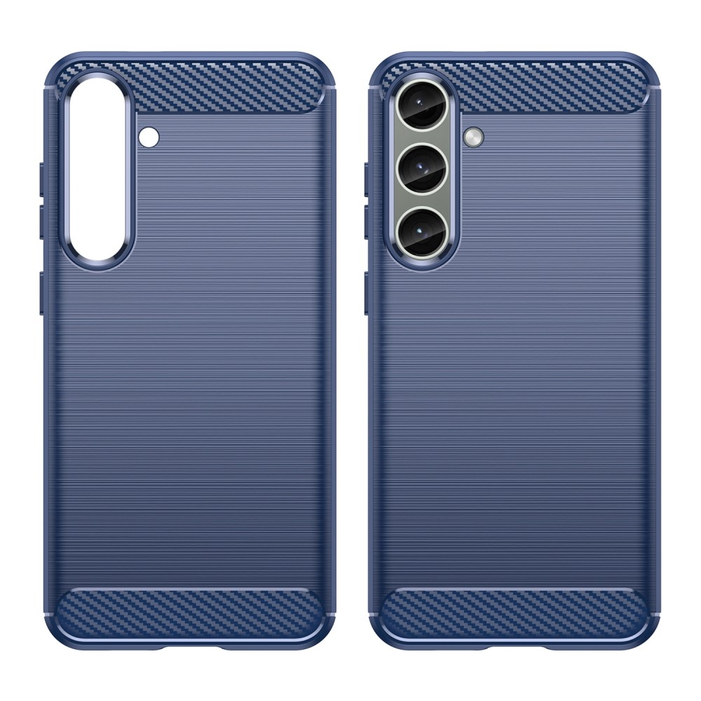 Carbon odolný gélový obal na Samsung Galaxy S24+ - modrý
