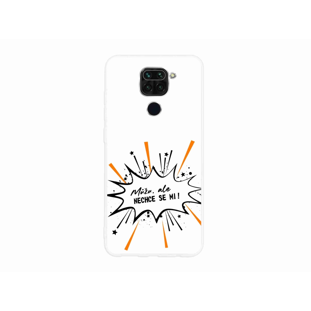 Gélový kryt mmCase na Xiaomi Redmi Note 9 - vtipný text 11 biele pozadie