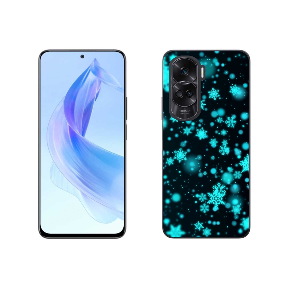 Gélový kryt mmCase na Honor 90 Lite - snehové vločky 1