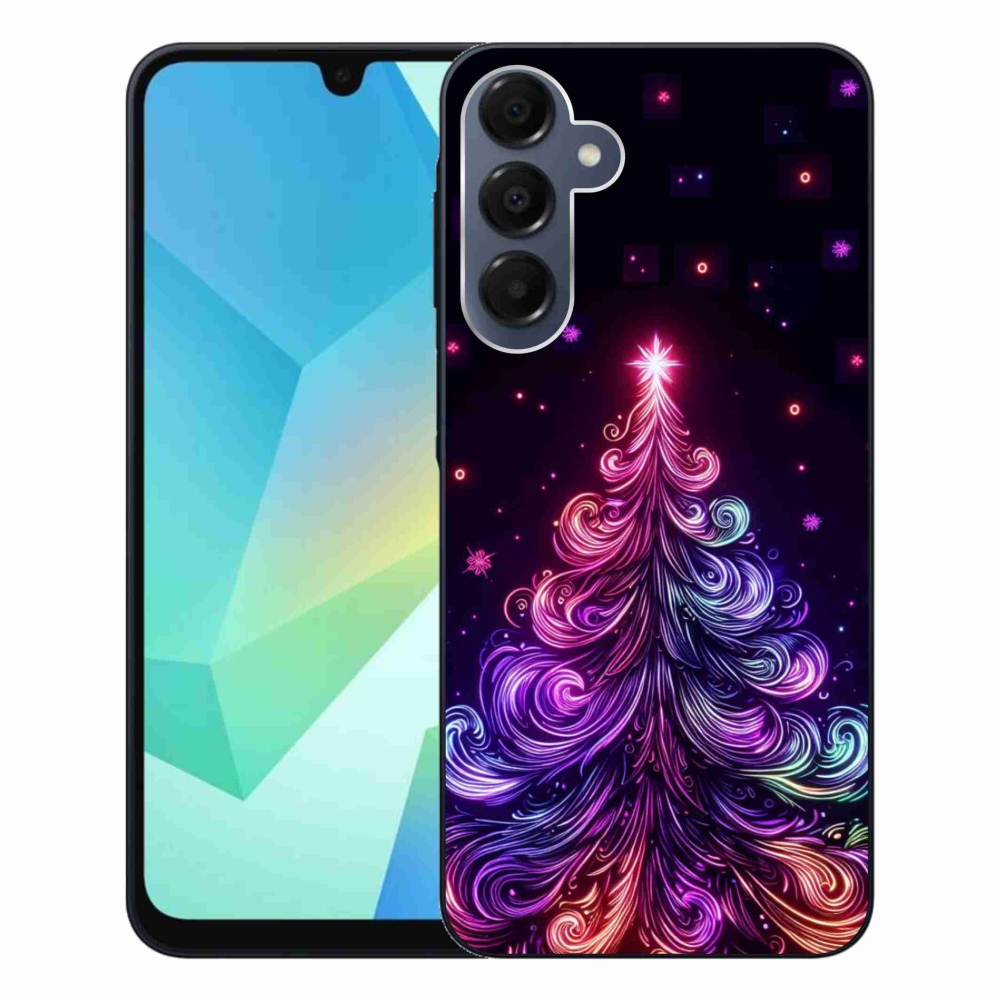 Gélový kryt mmCase na Samsung Galaxy A16 4G/5G - neónový vianočný stromček 1