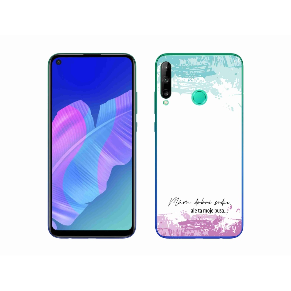 Gélový kryt mmCase na Huawei P40 Lite E - vtipný text 3 biele pozadie