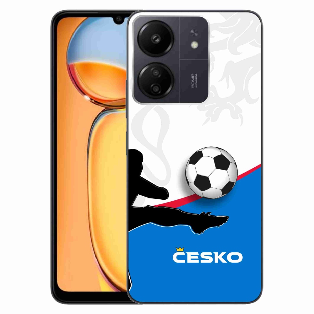 Gélový kryt mmCase na Xiaomi Poco C65/Redmi 13C - futbal Česko 3