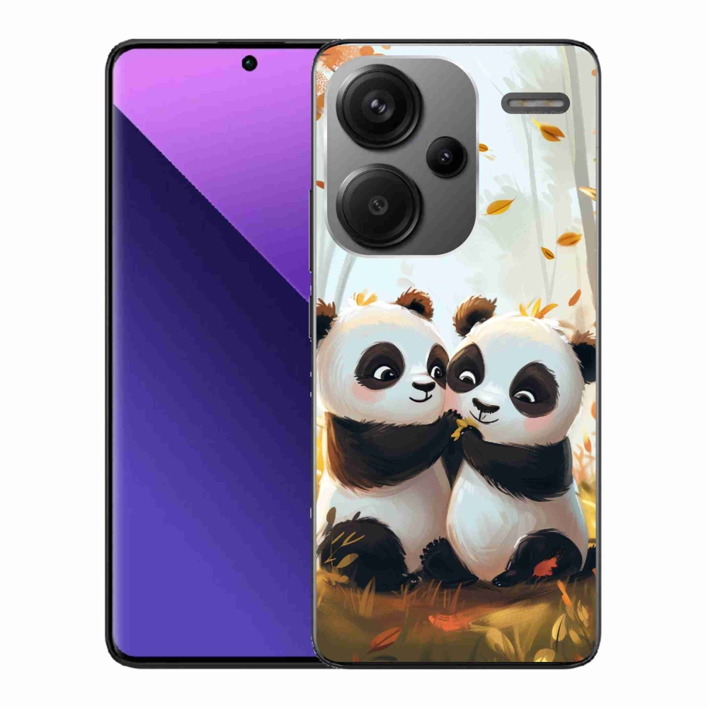 Gélový kryt mmCase na Xiaomi Redmi Note 13 Pro+ 5G - pandy