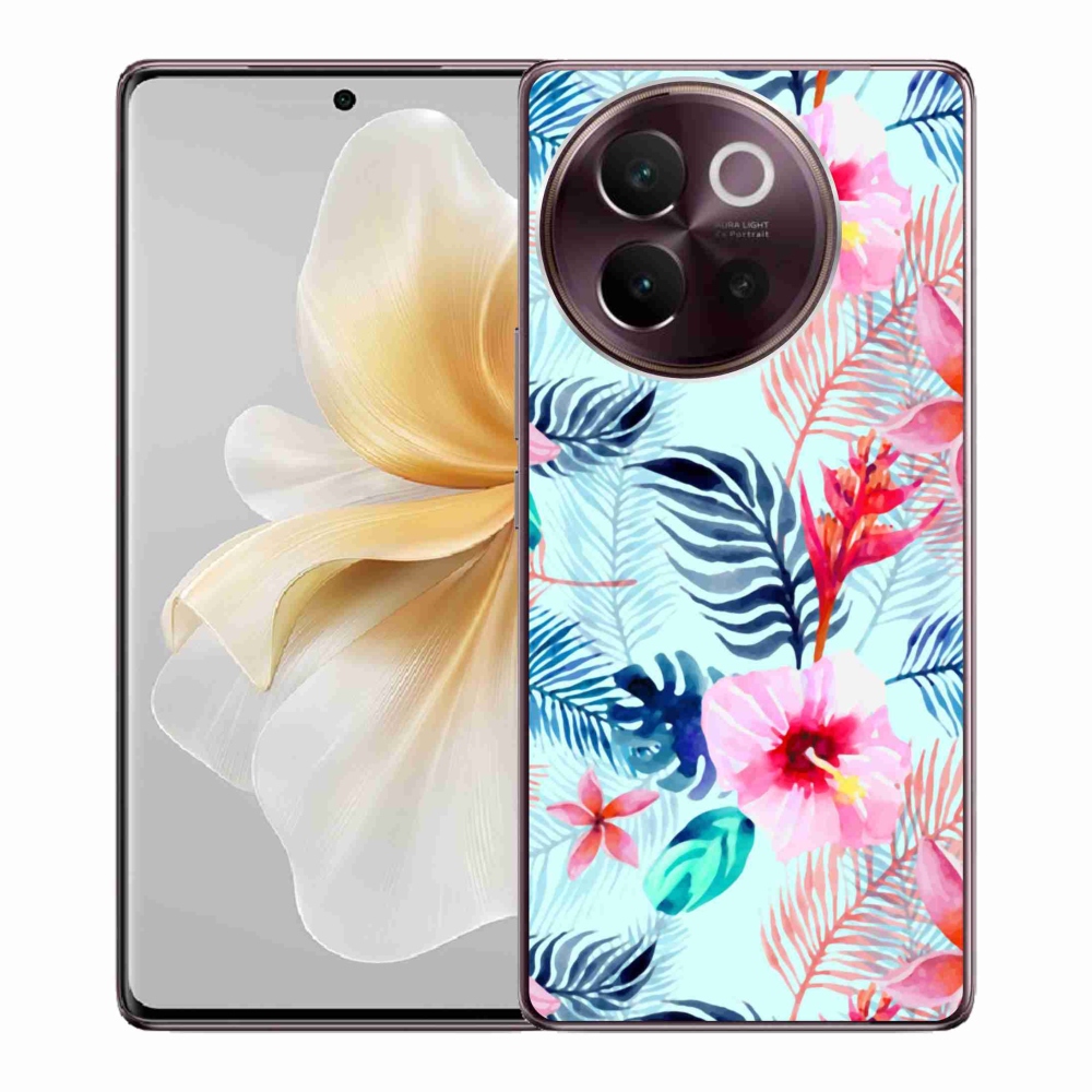 Gélový kryt mmCase na Vivo V40 Lite 5G - kvety