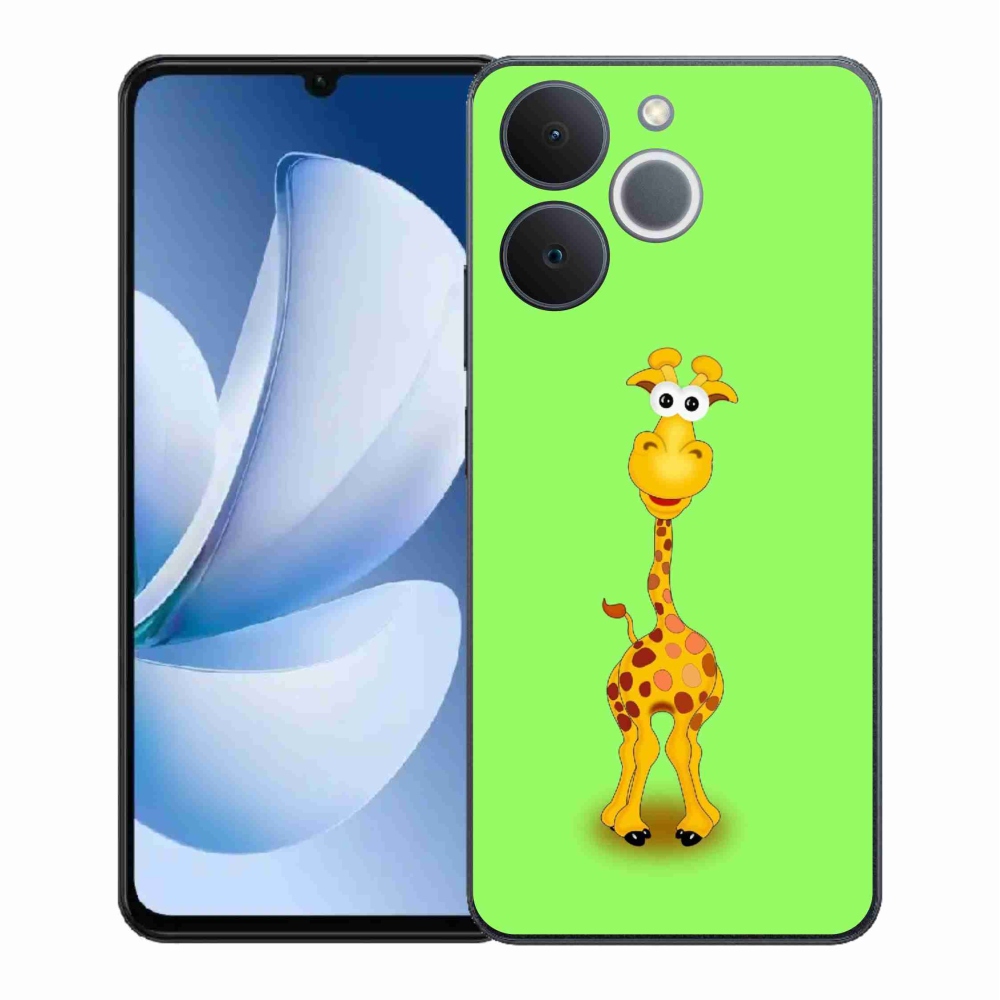 Gélový kryt mmCase na Realme Note 70T - kreslená žirafa