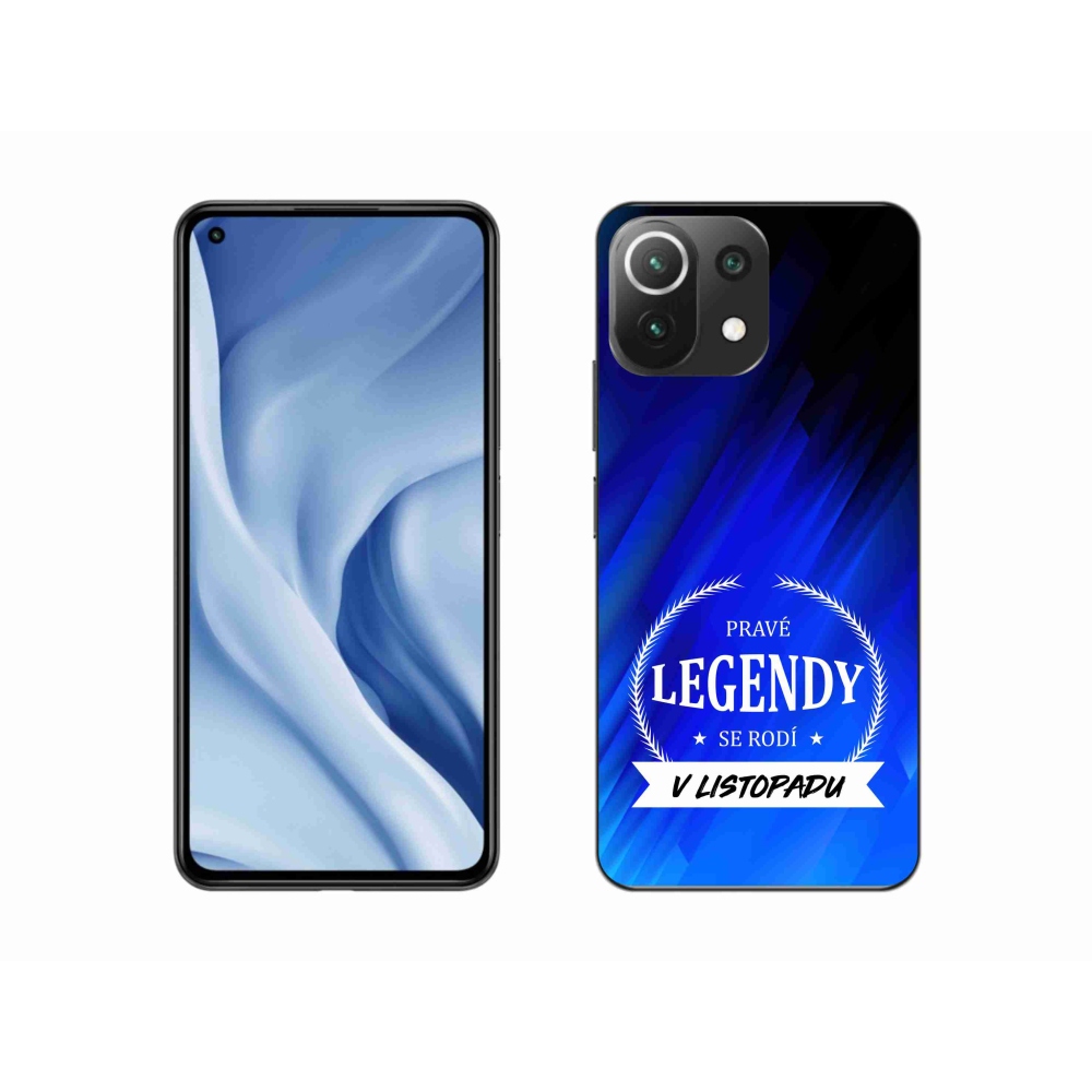 Gélový kryt mmCase na Xiaomi Mi 11 Lite 4G/5G - legendy v novembri modré pozadie