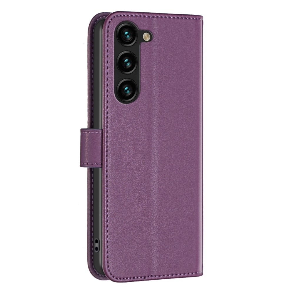 BNF knižkové púzdro na Samsung Galaxy S24 - tmavofialové