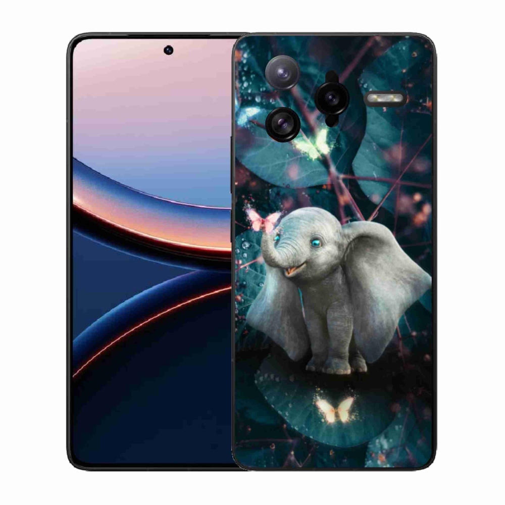 Gélový kryt mmCase na Xiaomi Poco F7 Ultra - roztomilý slon