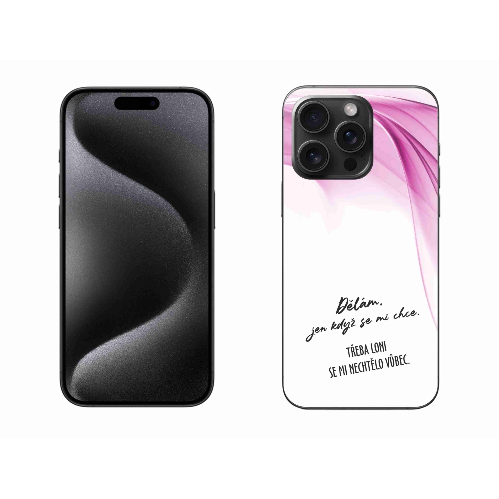 Gélový kryt mmCase na iPhone 15 Pro Max - vtipný text 12 biele pozadie