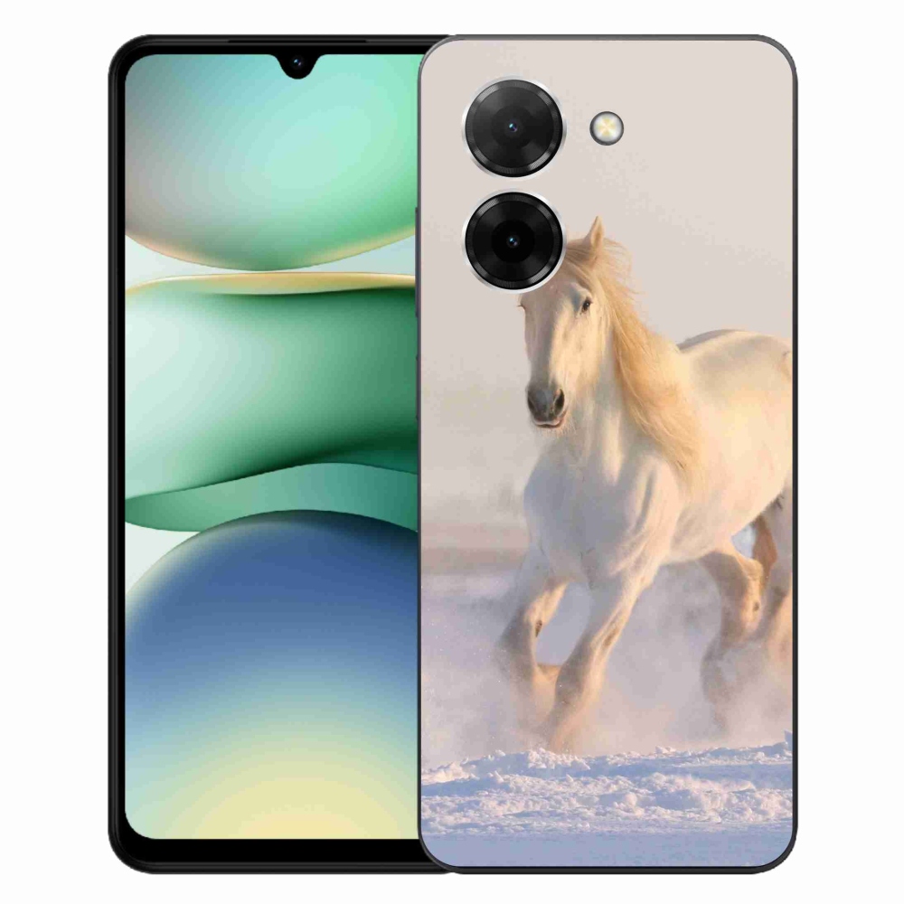 Gélový kryt mmCase na Xiaomi Redmi A5 (173.45x79.35x8.45mm) - kôň v snehu