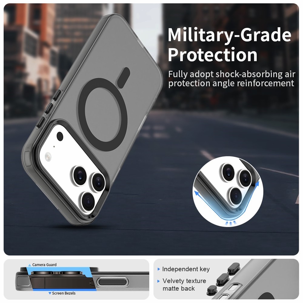 Candy gélový obal s MagSafe na iPhone 17 Pro - čierny