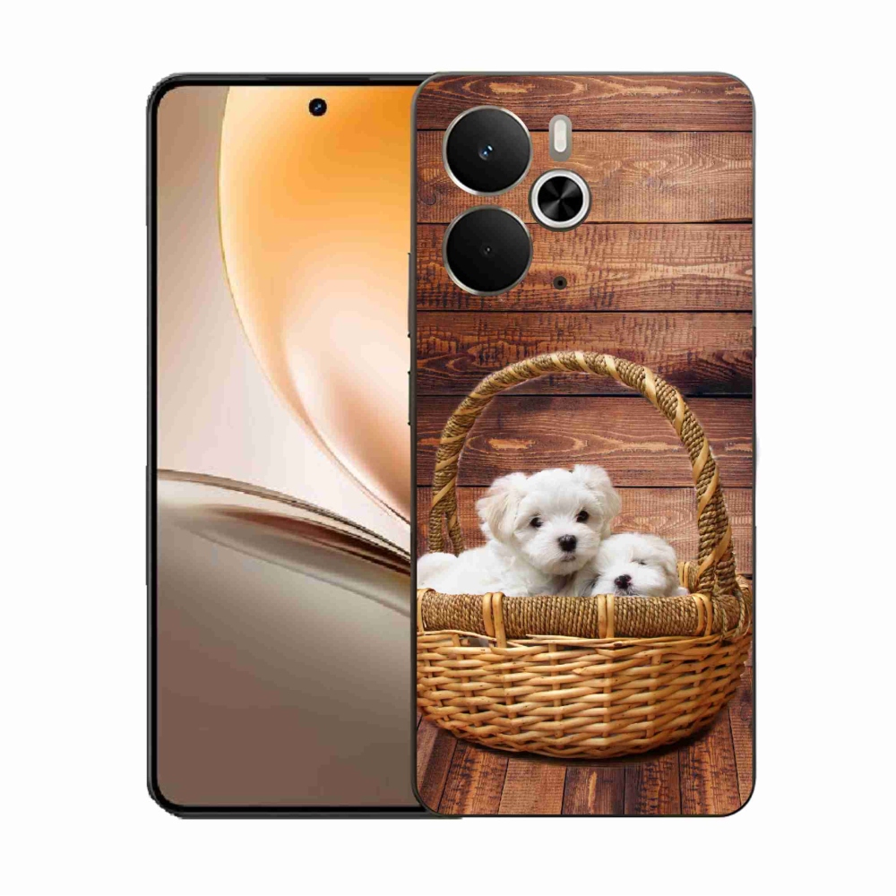 Gélový kryt mmCase na Realme 14 5G - šteniatka