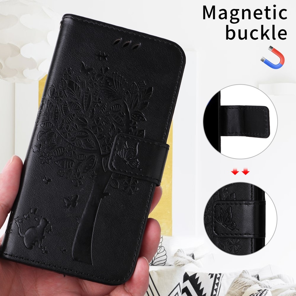 Trees knižkové púzdro na Xiaomi Redmi A5 (171.7x77.8x8.3mm) - čierne