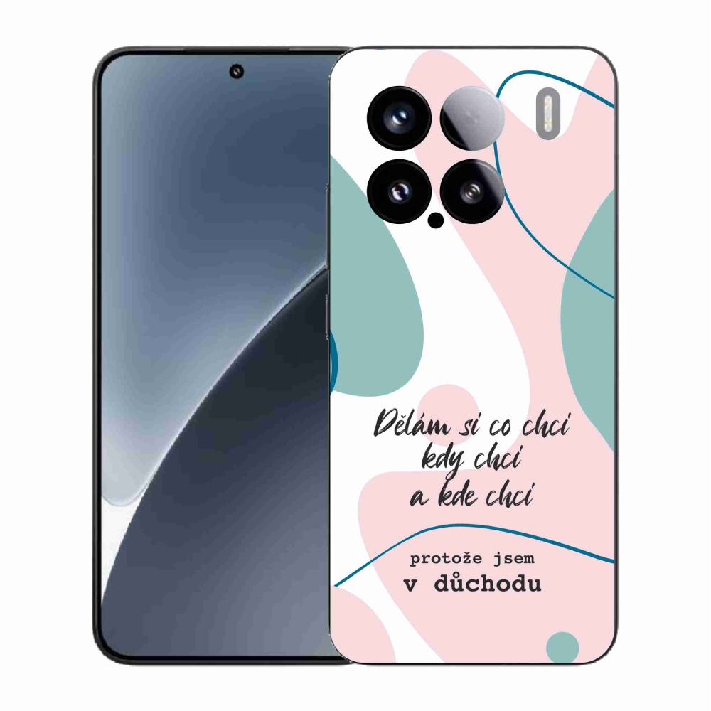 Gélový kryt mmCase na Xiaomi 15 - vtipný text 10 biele pozadie