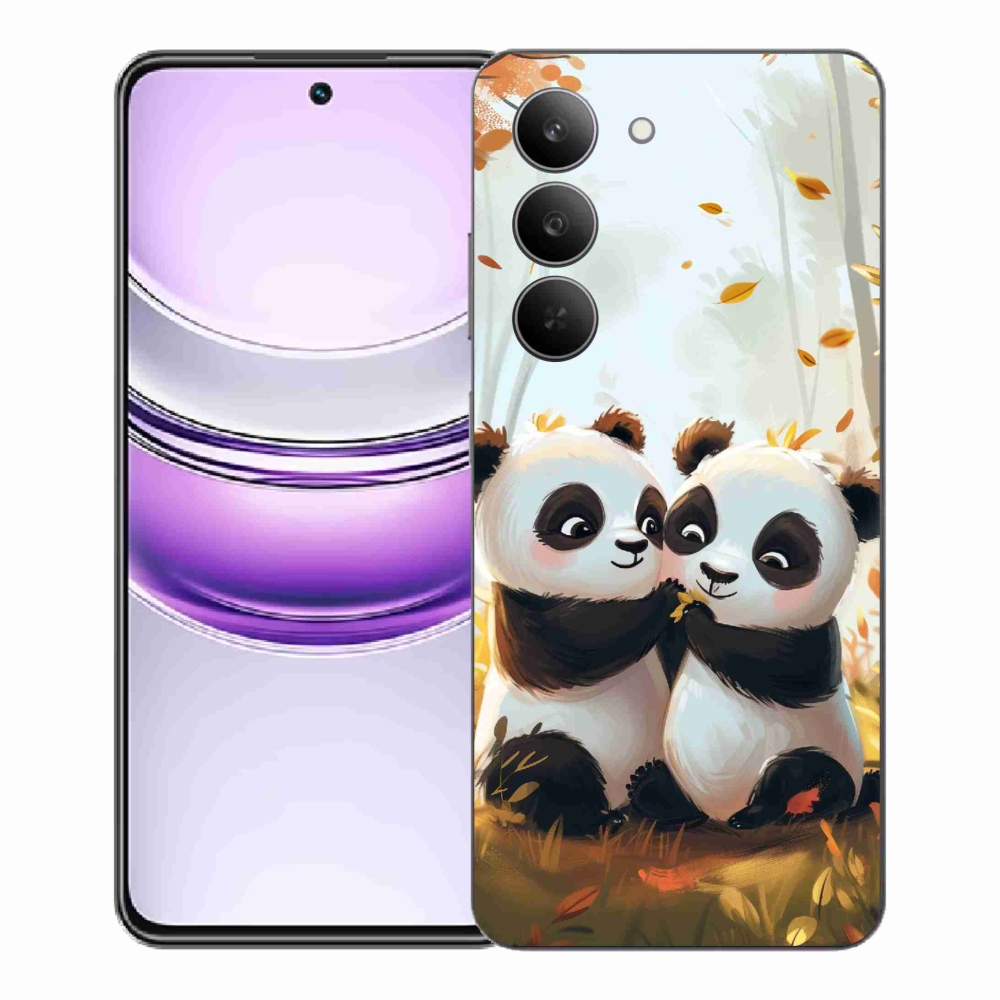 Gélový kryt mmCase na Realme 14x 5G - pandy