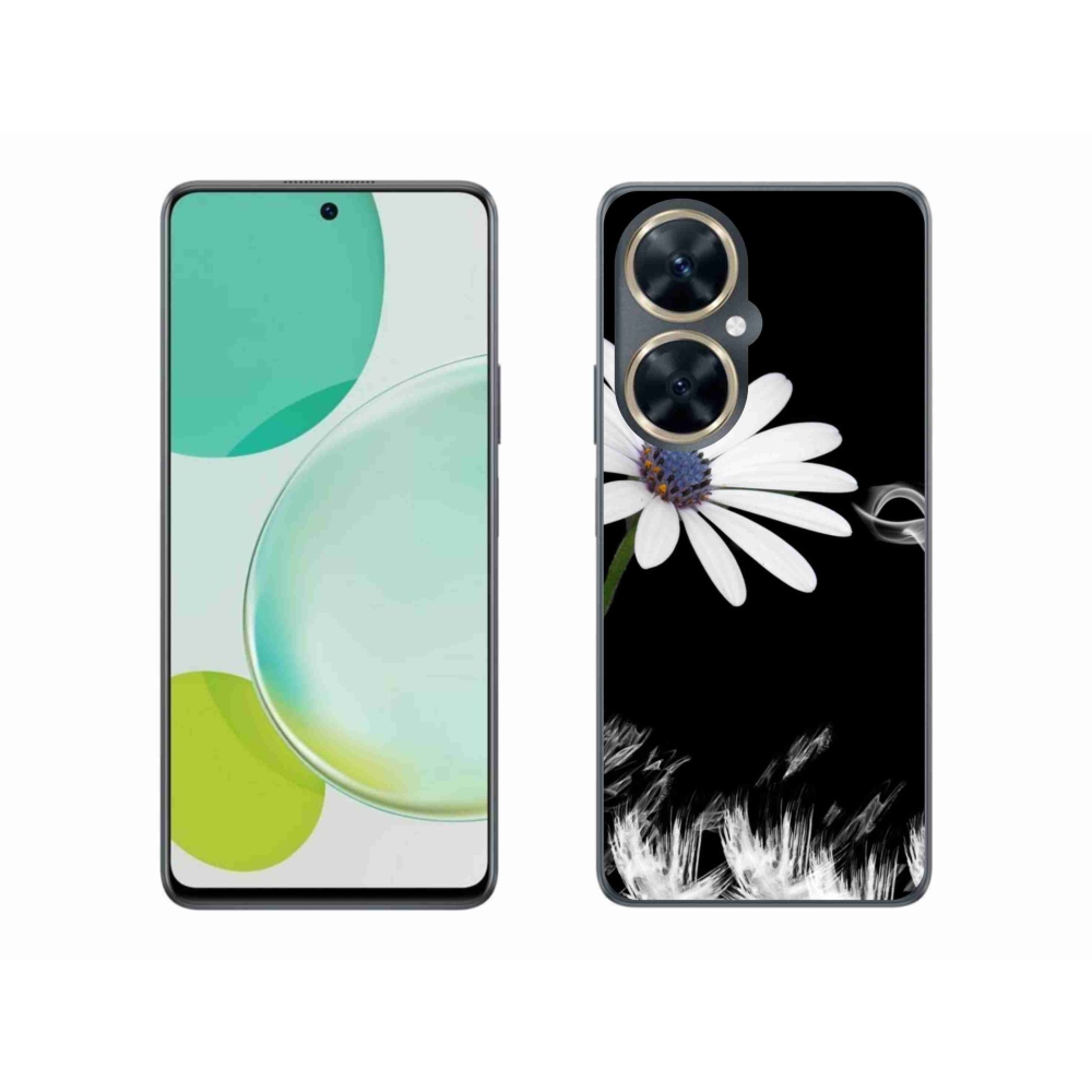 Gélový kryt mmCase na Huawei Nova 11i - biely kvet