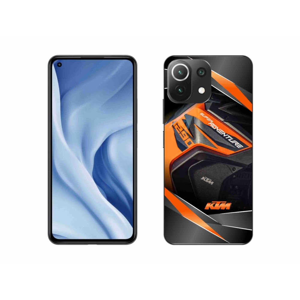 Gélový kryt mmCase na Xiaomi Mi 11 Lite 4G/5G - motorka ktm