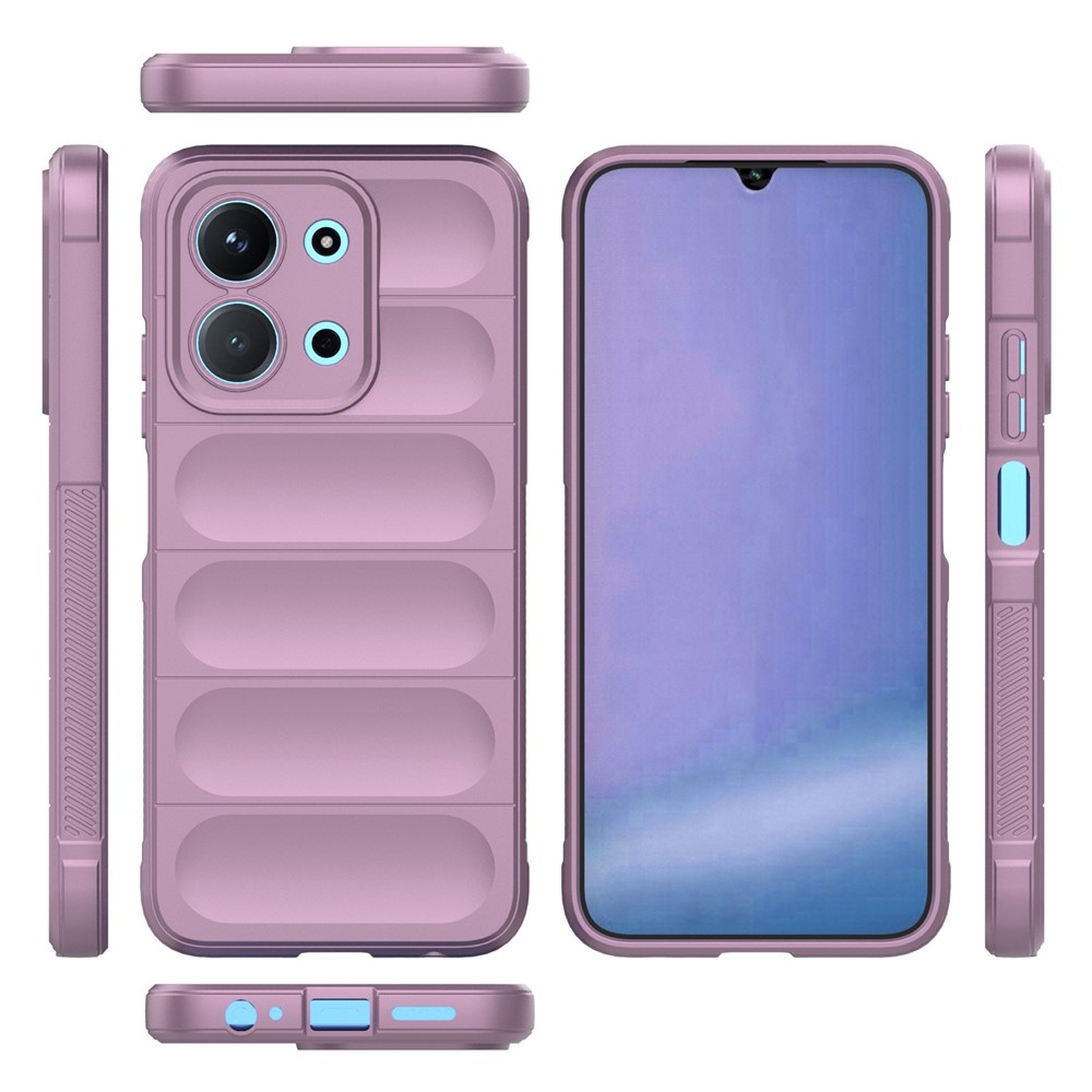 Rugg odolný gélový obal na Xiaomi Redmi 15C 4G (171mm)/Poco C85 4G (171mm) - svetlofialový
