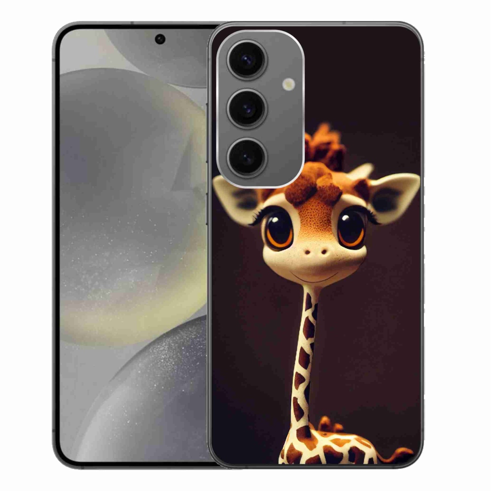 Gélový kryt mmCase na Samsung Galaxy S24+ - malá žirafa