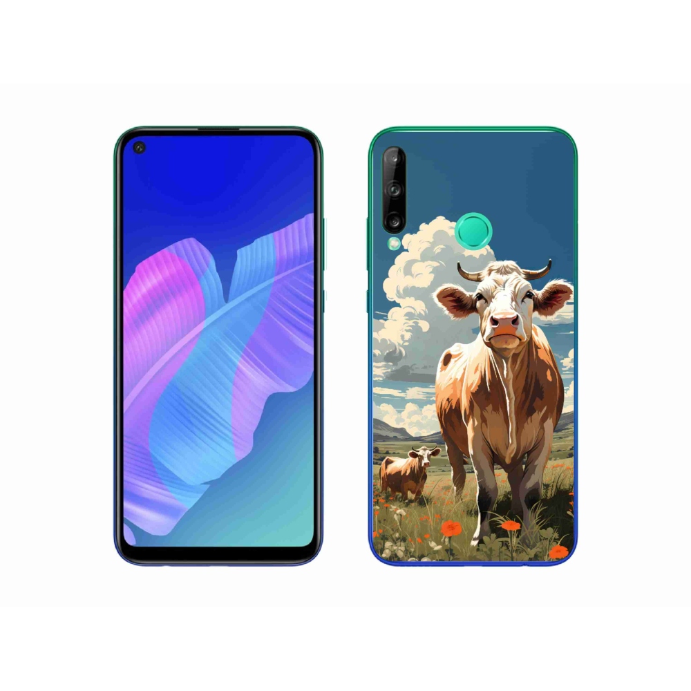 Gelový kryt mmCase na Huawei P40 Lite E - krávy na louce