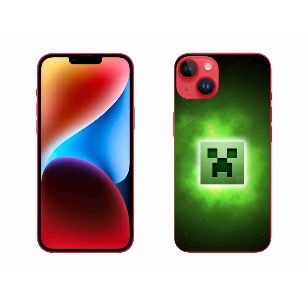 Gélový kryt mmCase na iPhone 14 Plus - minecraft