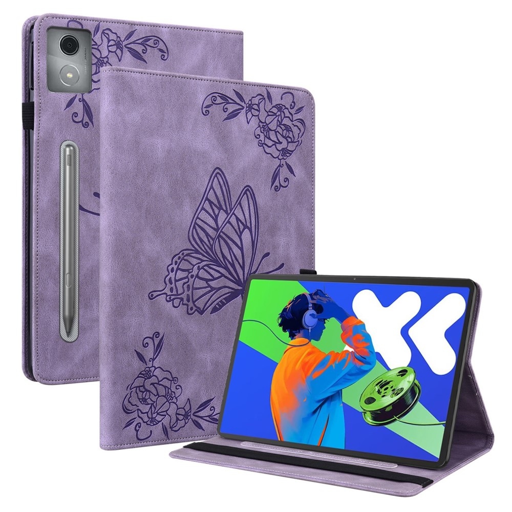 Butterfly zatváracie púzdro na tablet Lenovo Idea Tab Pro 12.7 - fialové