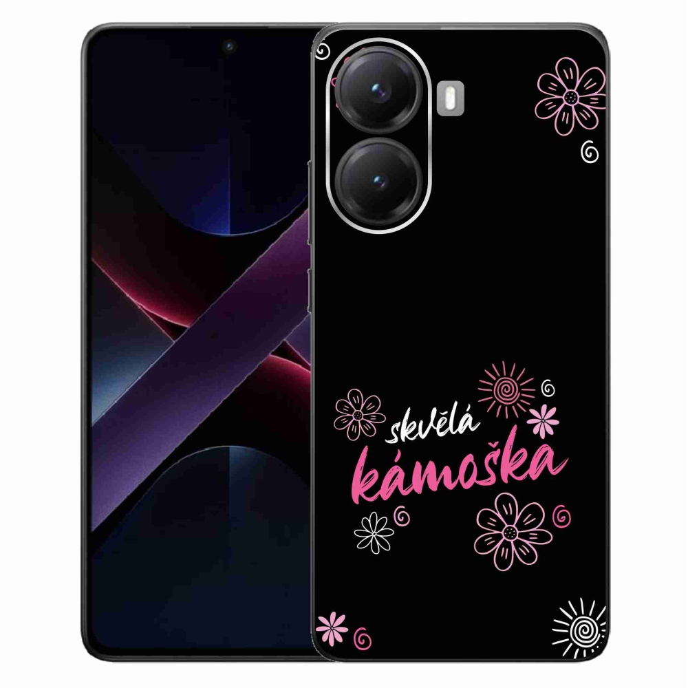 Gélový kryt mmCase na Xiaomi Poco X7 Pro 5G - skvelá kamoška čierne pozadie