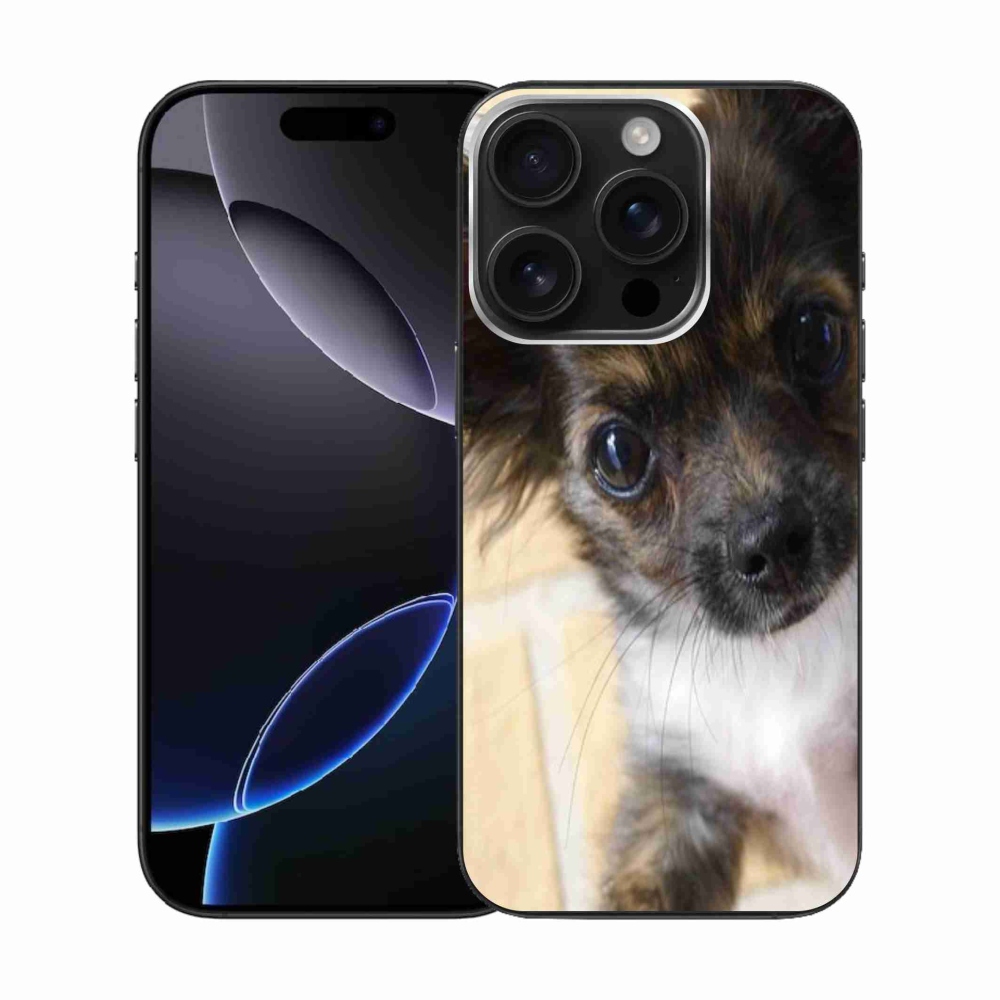 Gélový obal mmCase na iPhone 16 Pro - čivava 2