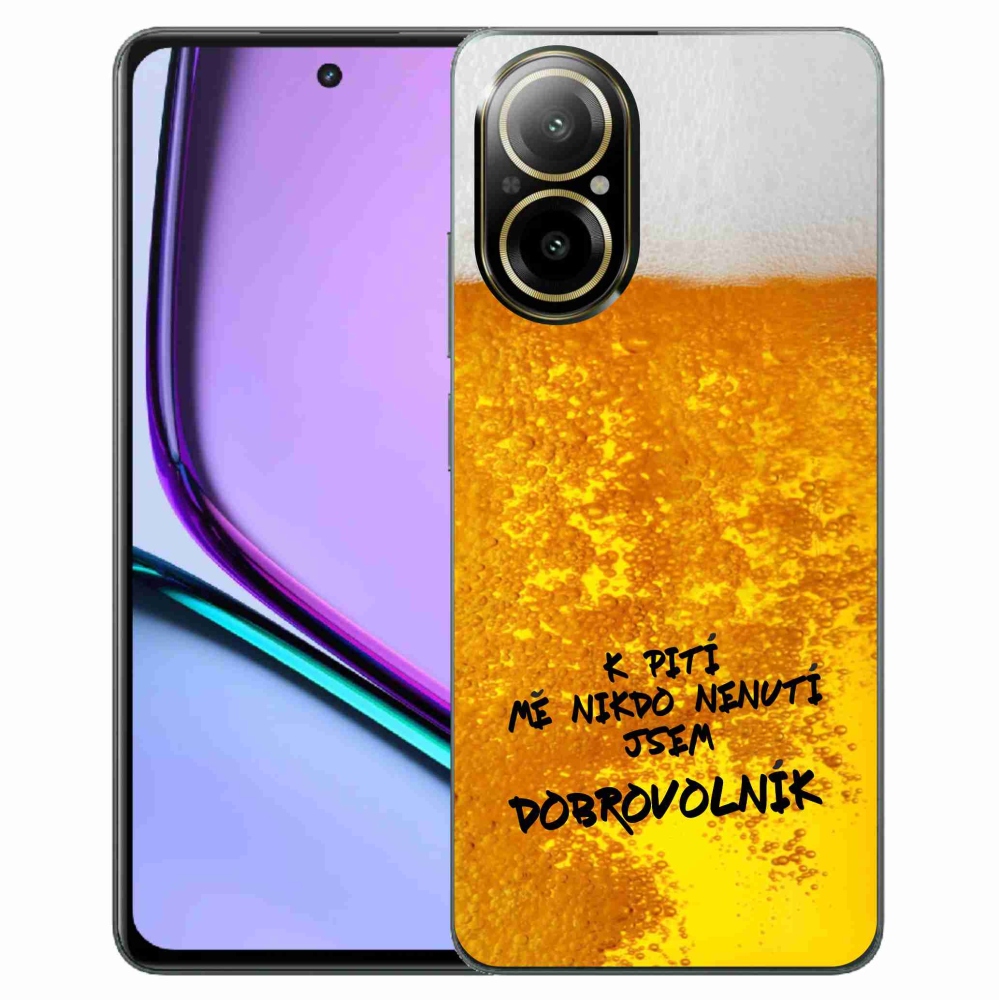 Gélový kryt mmCase na Realme C67 - pivný motív 4
