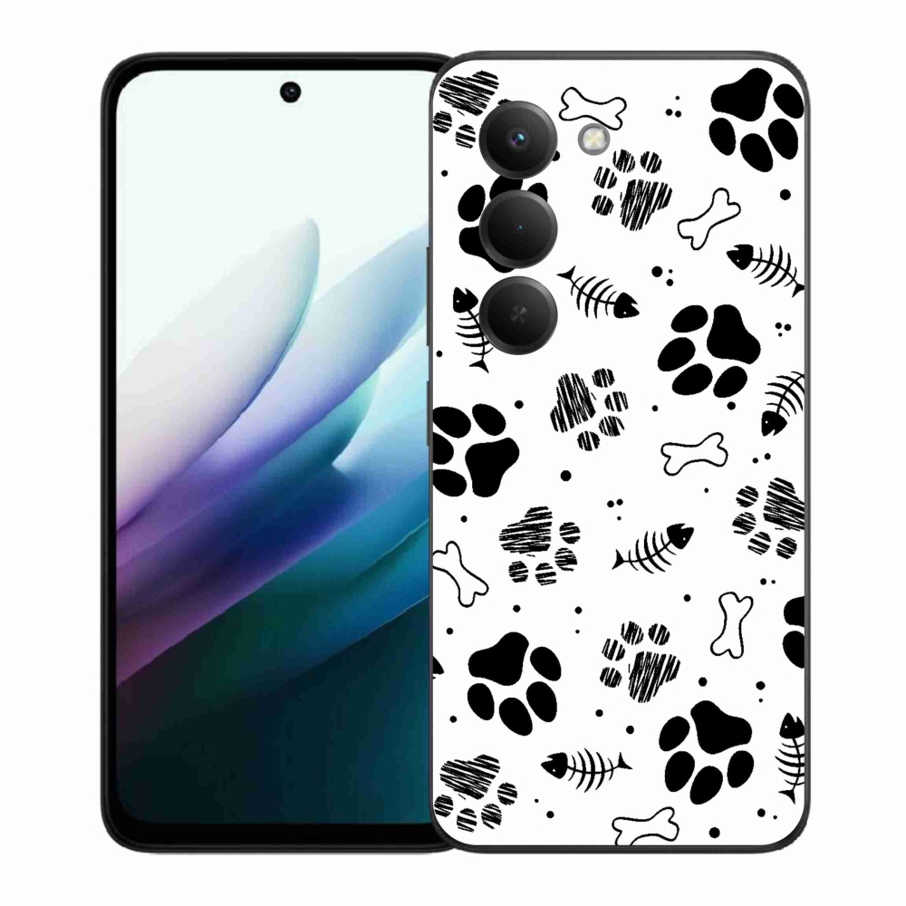 Gélový kryt mmCase na Xiaomi Redmi 15 4G/5G (171mm) - psie labky 1