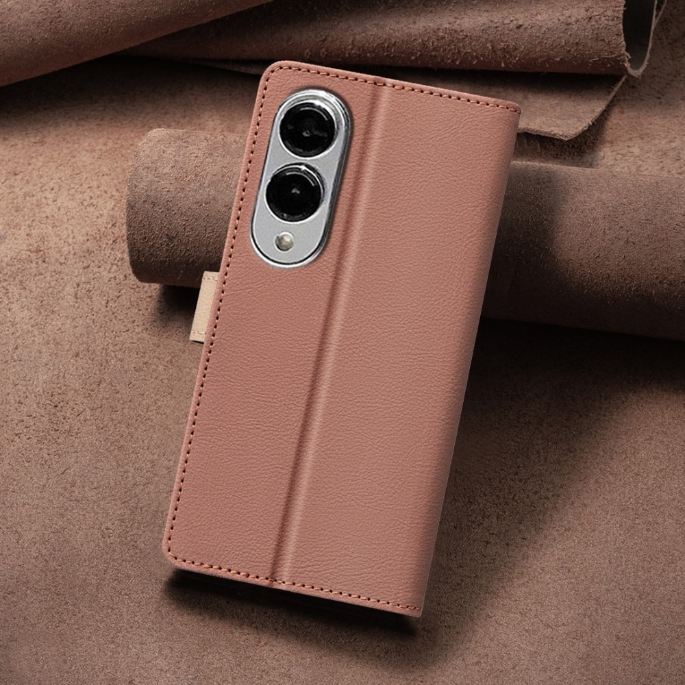 BNF DUO knižkové púzdro na Samsung Galaxy S25 Edge - hnedé