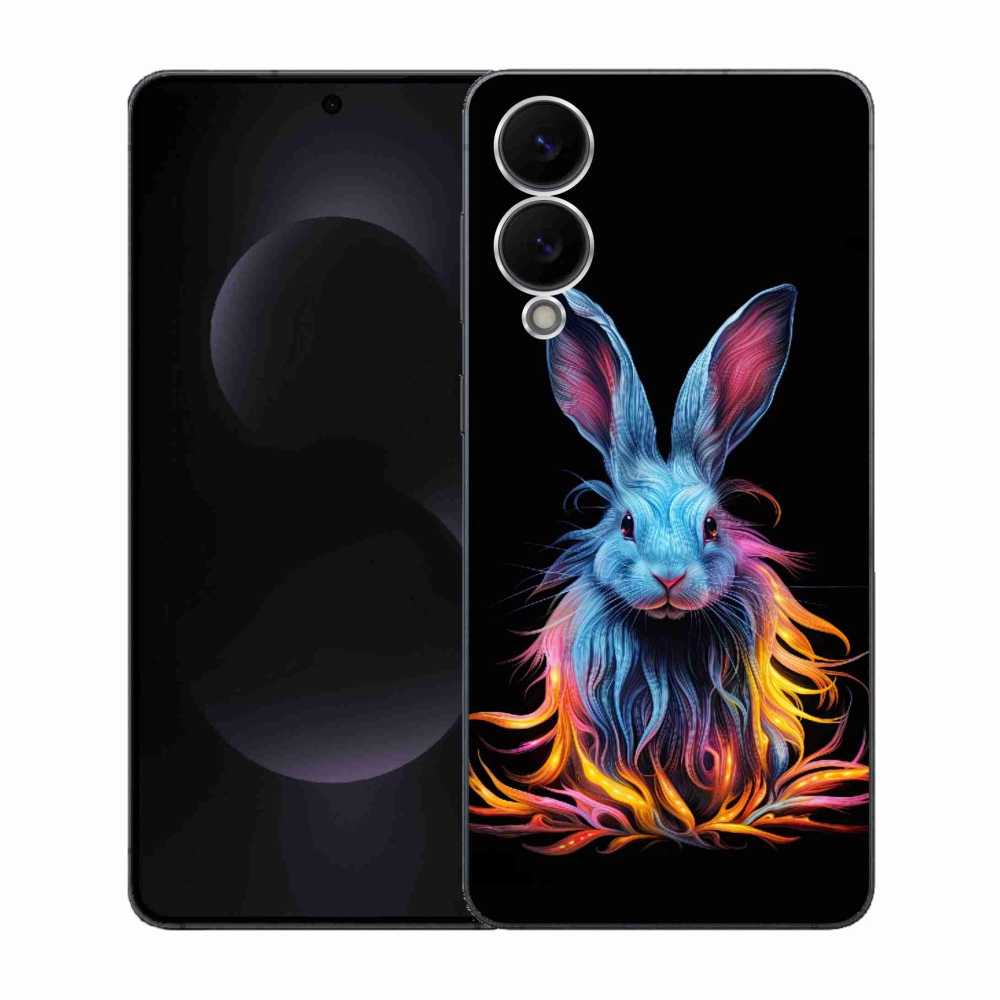 Gélový kryt mmCase na Samsung Galaxy S25 Edge - abstraktný zajac