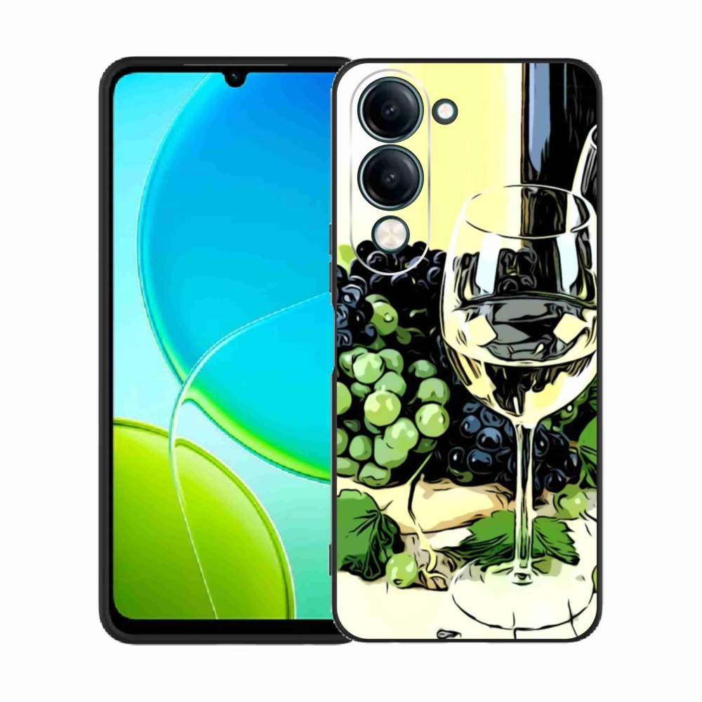 Gélový kryt mmCase na Vivo Y29s 5G - pohár vína