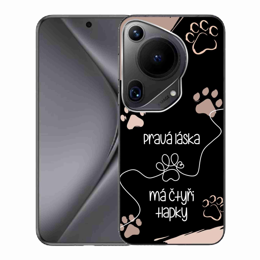 Gélový kryt mmCase na Huawei Pura 70 Ultra - psí motív 1 čierne pozadie