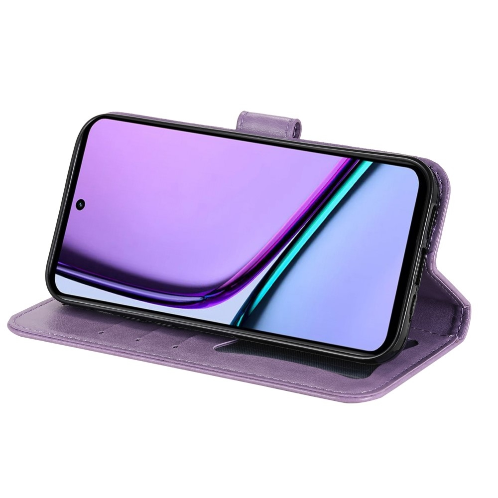 Mandala knižkové púzdro na Realme C67 - fialové