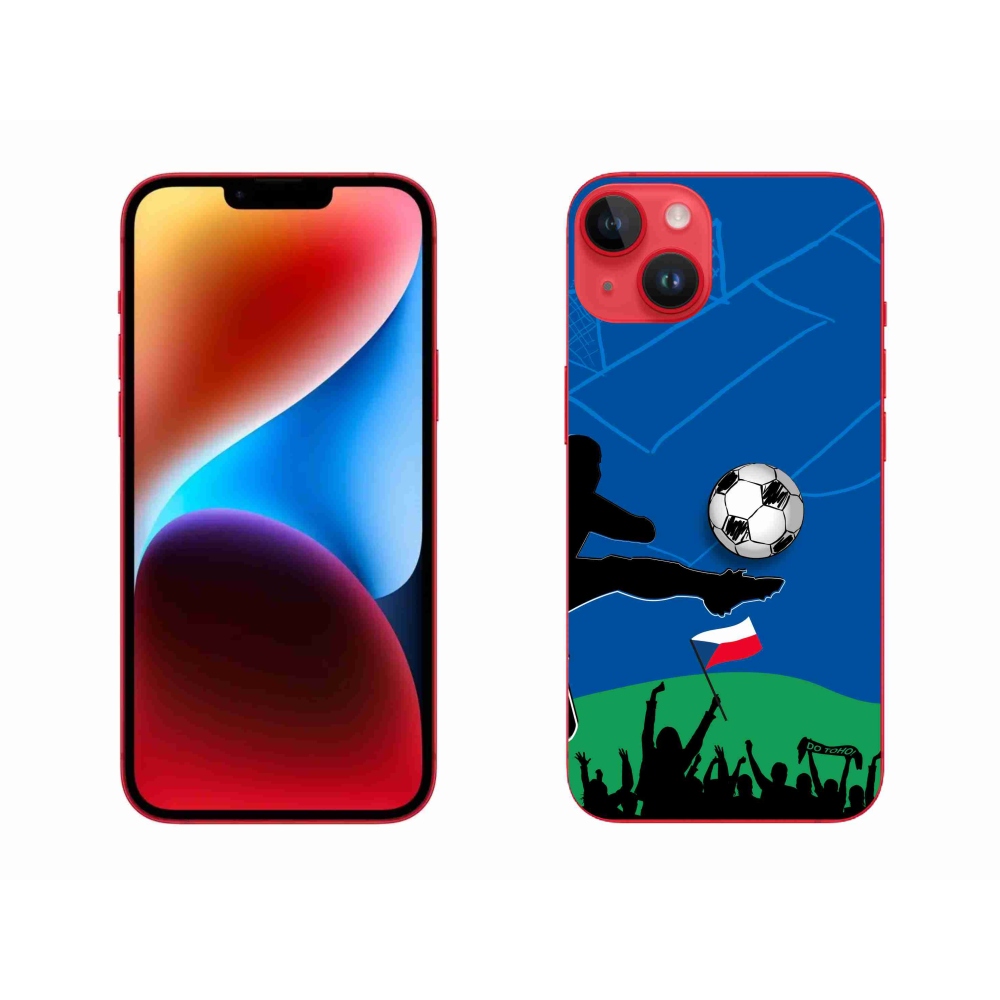 Gélový kryt mmCase na iPhone 14 Plus - fanúšikovia futbalu