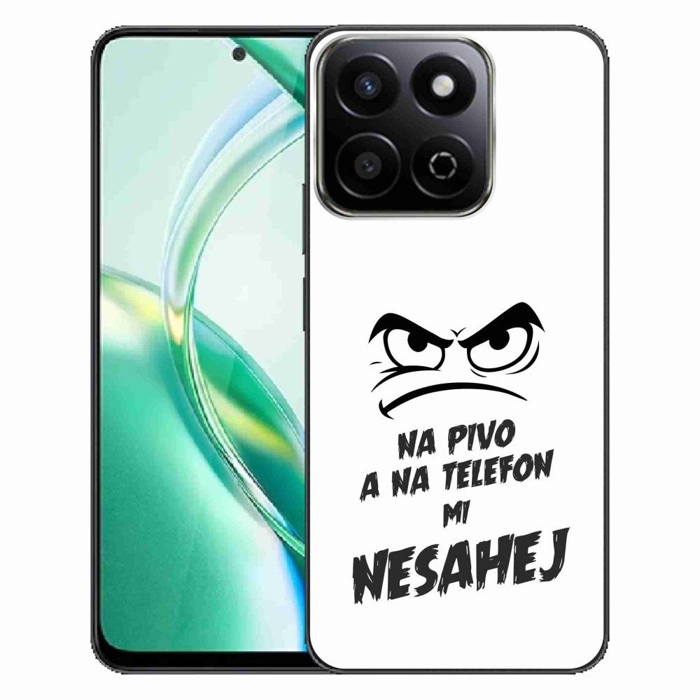 Gélový kryt mmCase na Honor 200 Smart 5G - pivný motív 2 biele pozadie