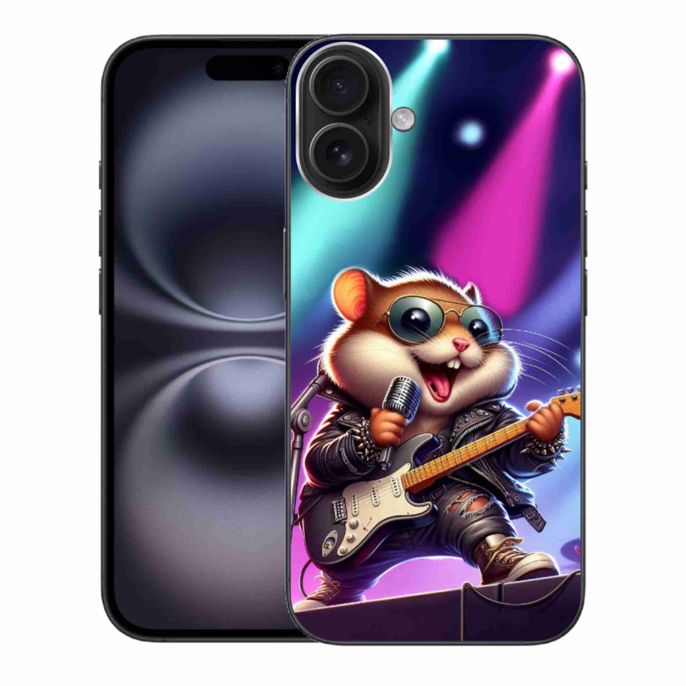 Gélový kryt mmCase na iPhone 16 Plus - škrečok rocker